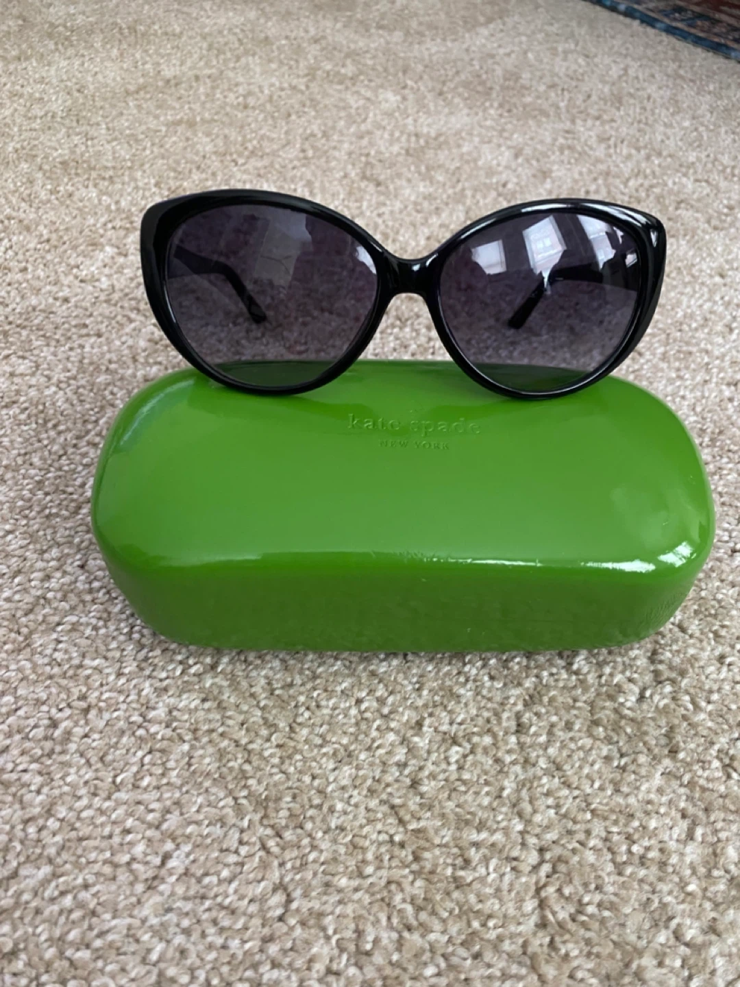 Kate Spade New York Black Sunglasses with Polka Dot Arms & Case - photo 4