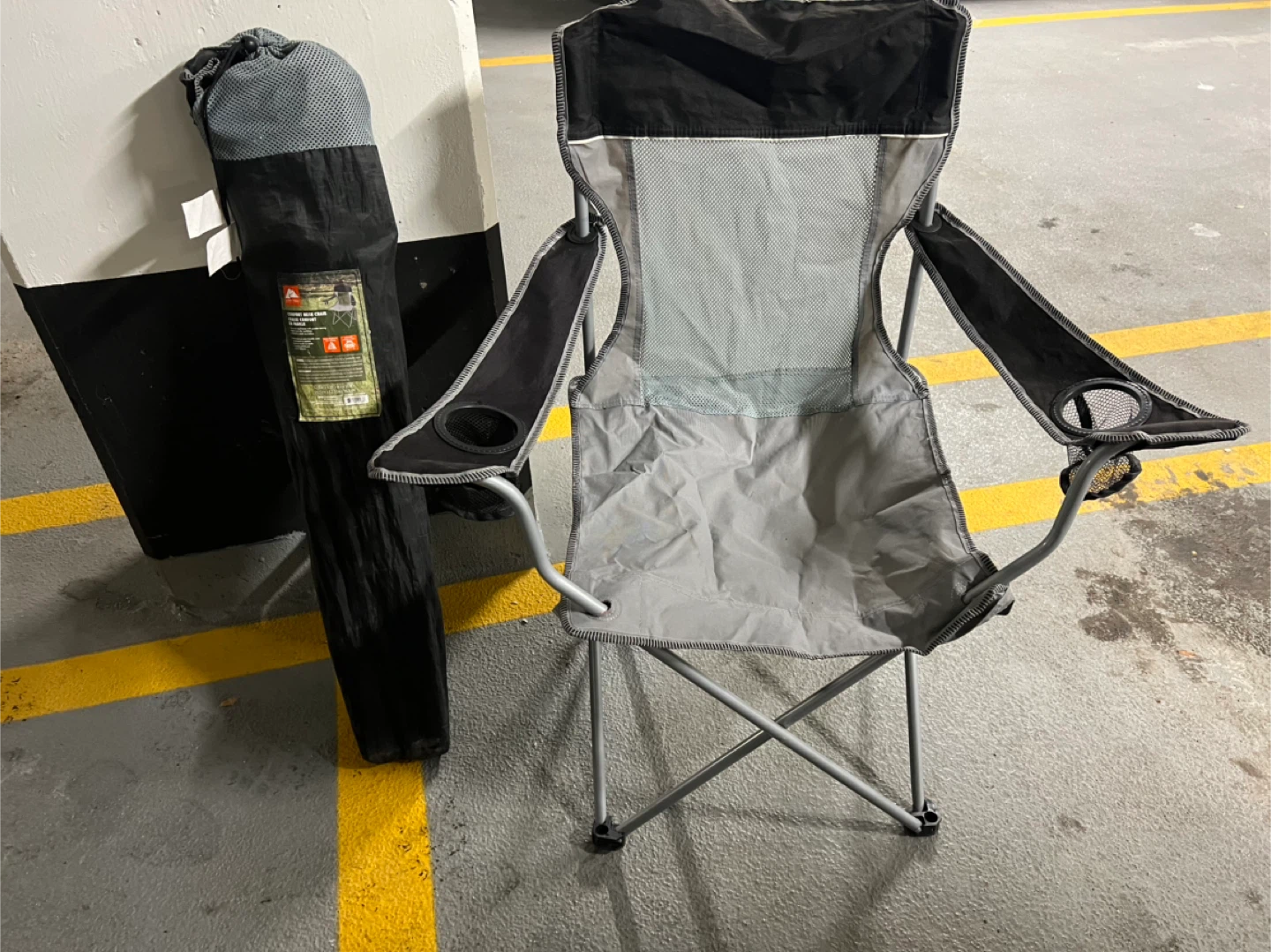 2 pair of  Ozark Trail Folding Camp Chair with Cup Holder