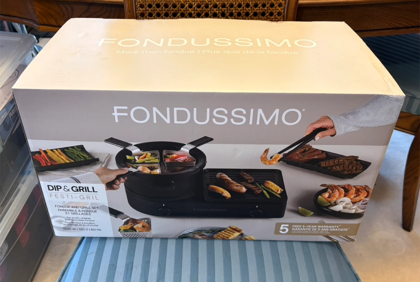 ✨✨Fondussimo Dip & Grill Festa-Grill Fondue Set