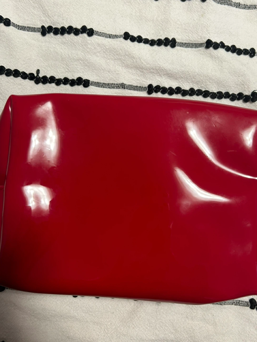 Yves Saint Laurent YSL Beauté Red Cosmetic Bag Pouch - photo 5