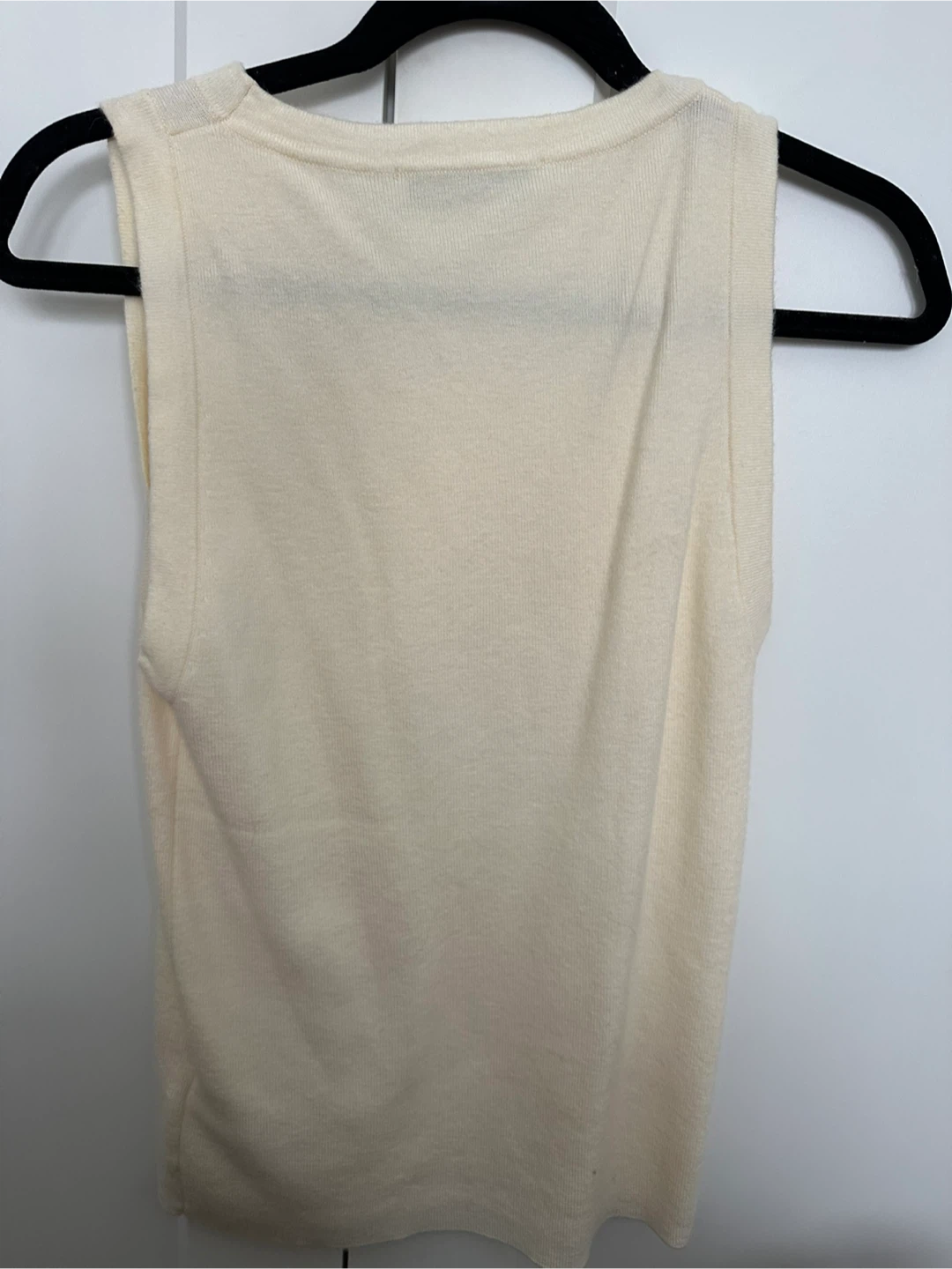 Soft ZARA Cream Sleeveless Knit Top - photo 3