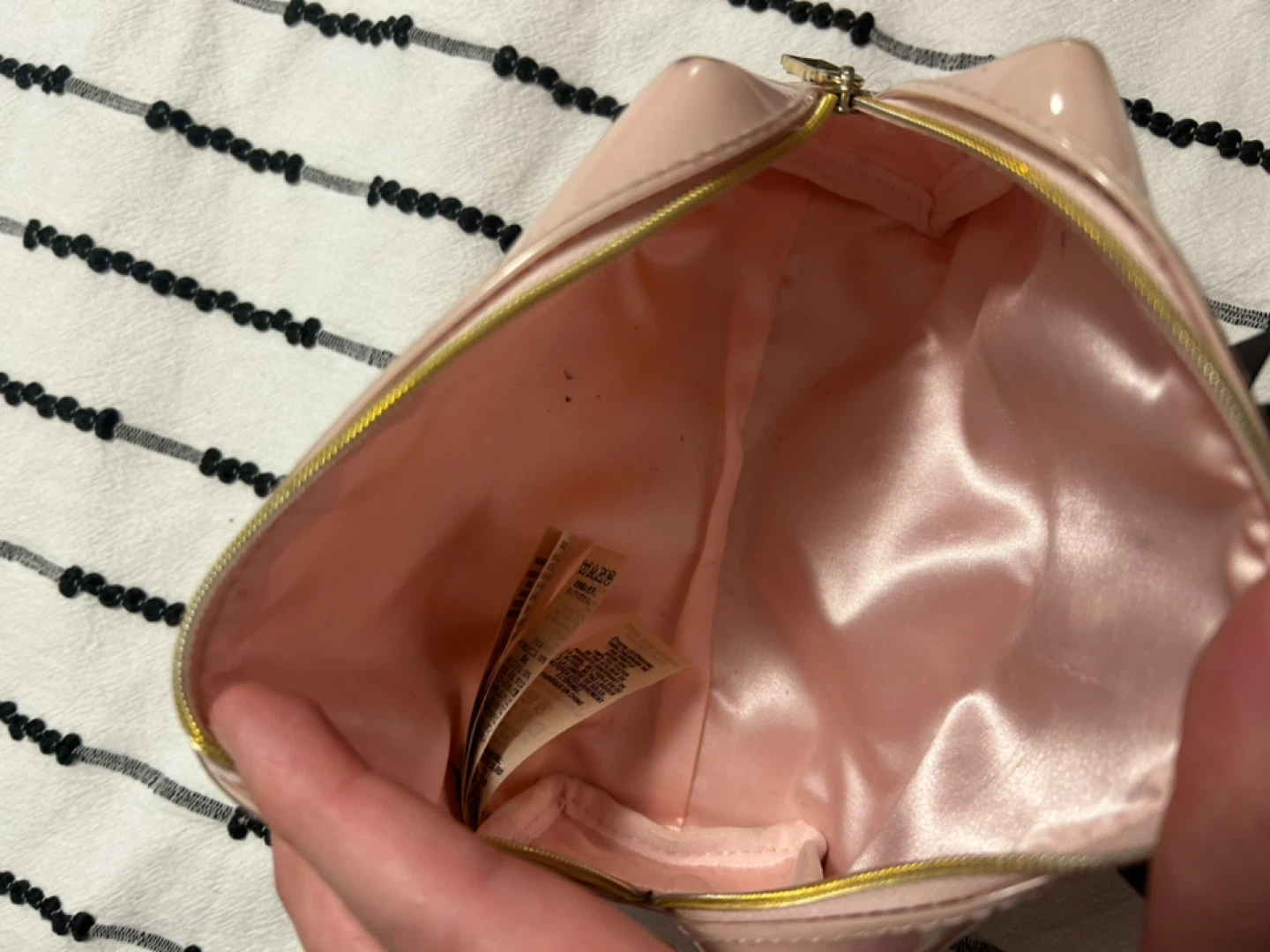 Ted Baker Pink Patent Bow Cosmetic Bag - photo 2