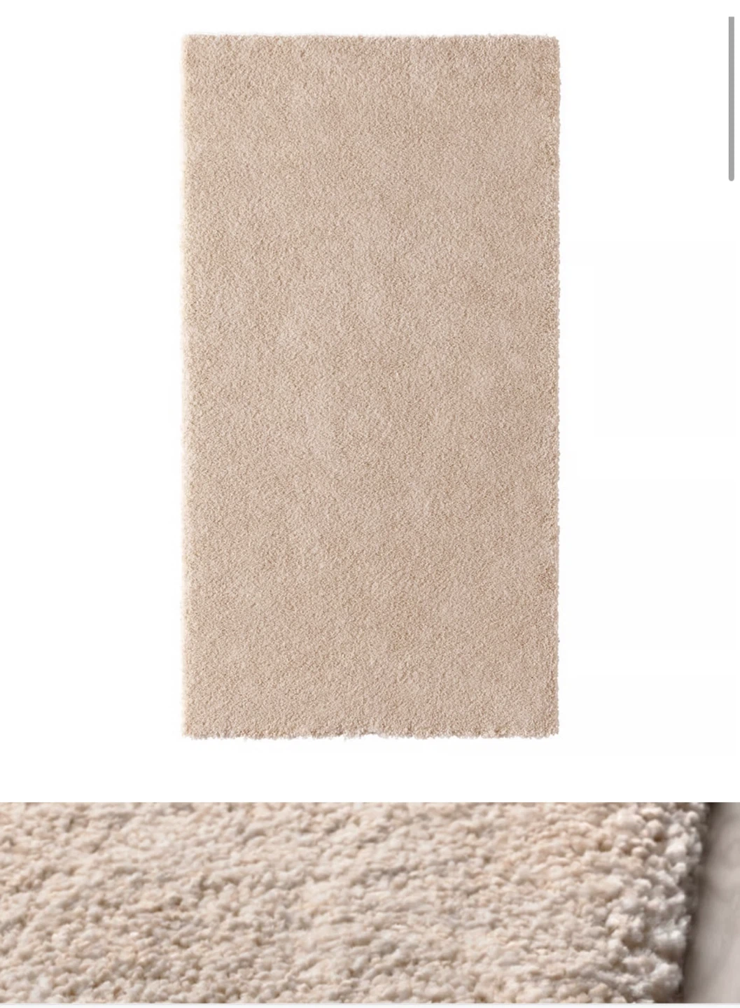 Moving sale! Cream Shag Area Rug - photo 2