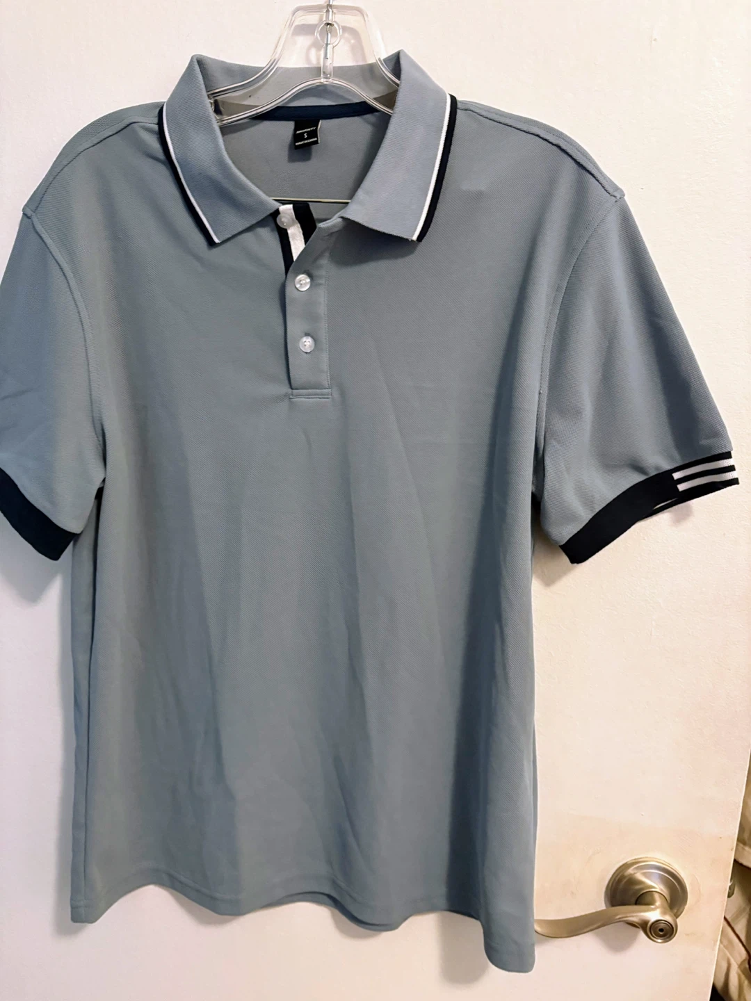 Manfinity Light Blue Polo Shirt - Size S - photo 5