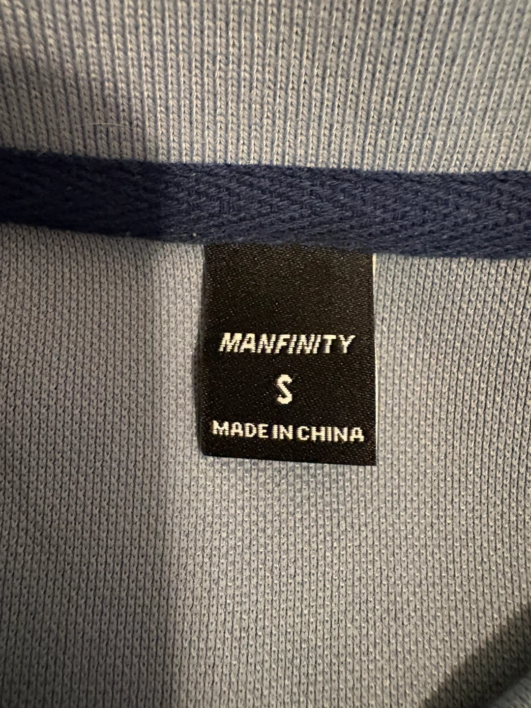 Manfinity Light Blue Polo Shirt - Size S - photo 3