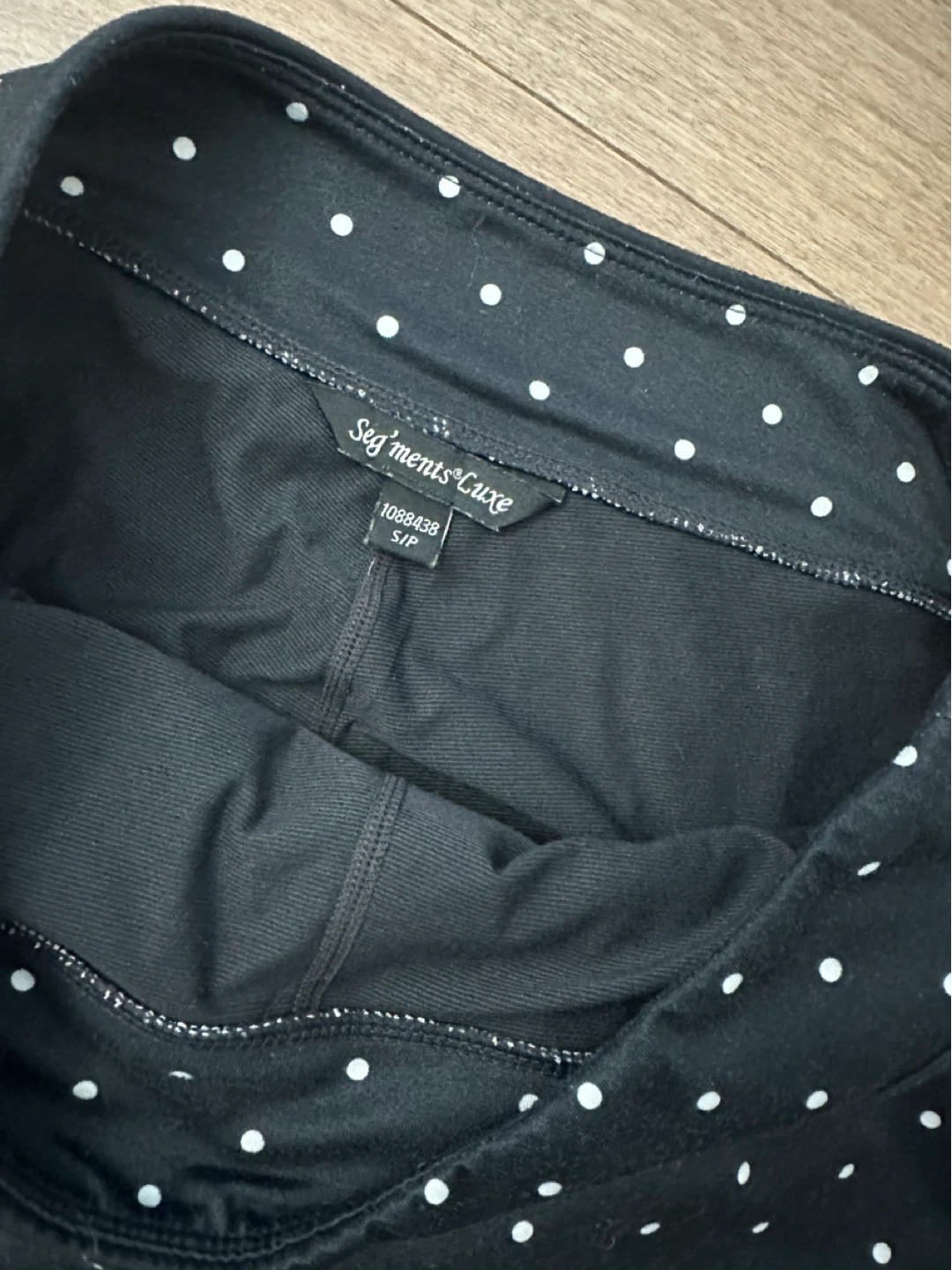 Segments Luxe Black Polka Dot Skort Size S/P - photo 3