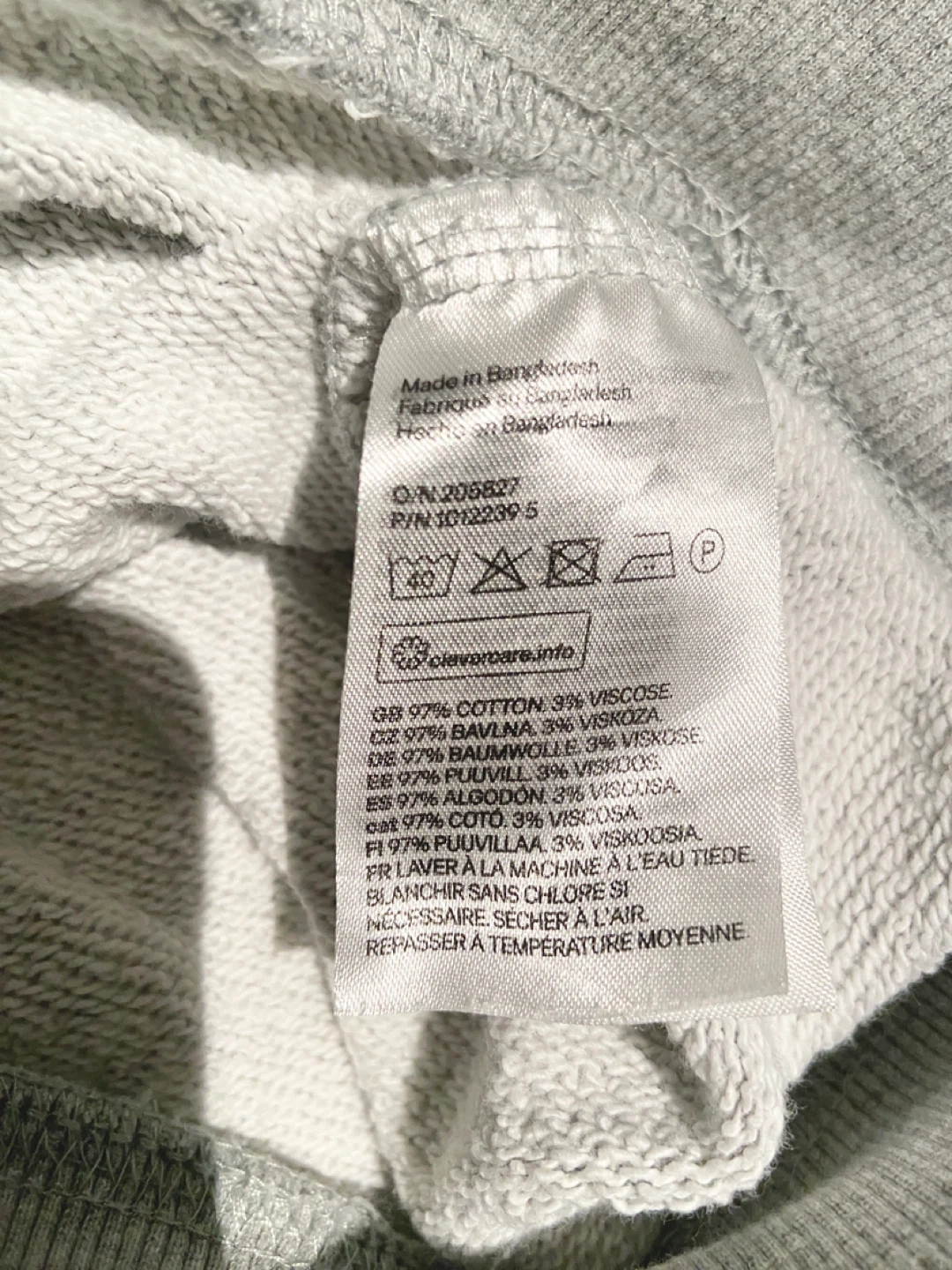 H&M Gray Unisex Sweater 97% cotton - photo 3