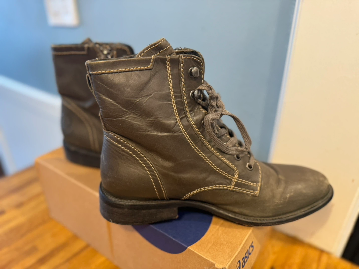 Diesel Men's Leather Lace-Up Boots - photo 3