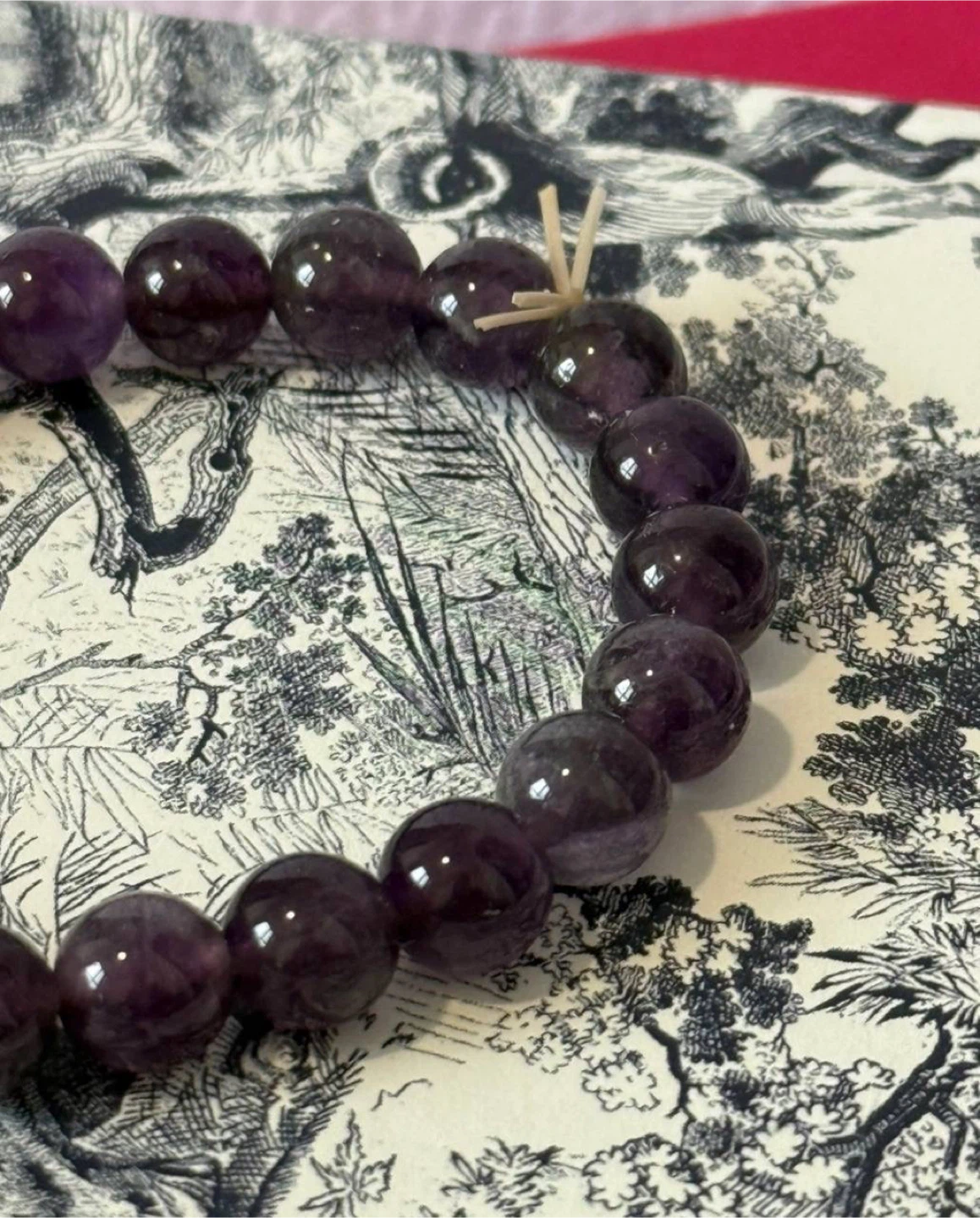 Amethyst Beaded Bracelet - photo 2