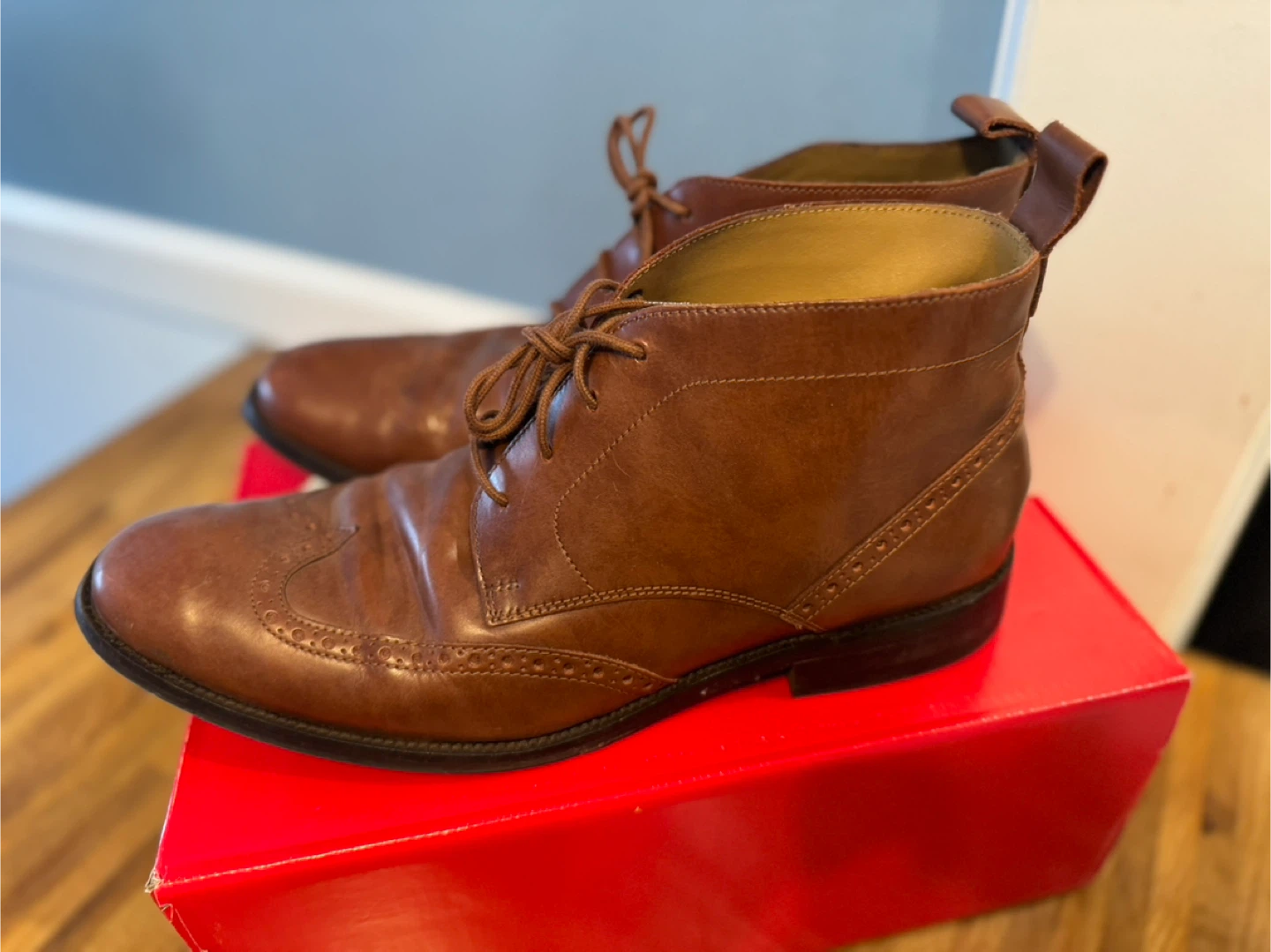 Cole Haan Men's Brown Leather boots size 10