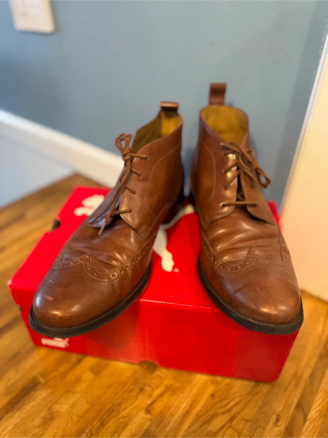 Cole Haan Men's Brown Leather boots size 10 - photo 3