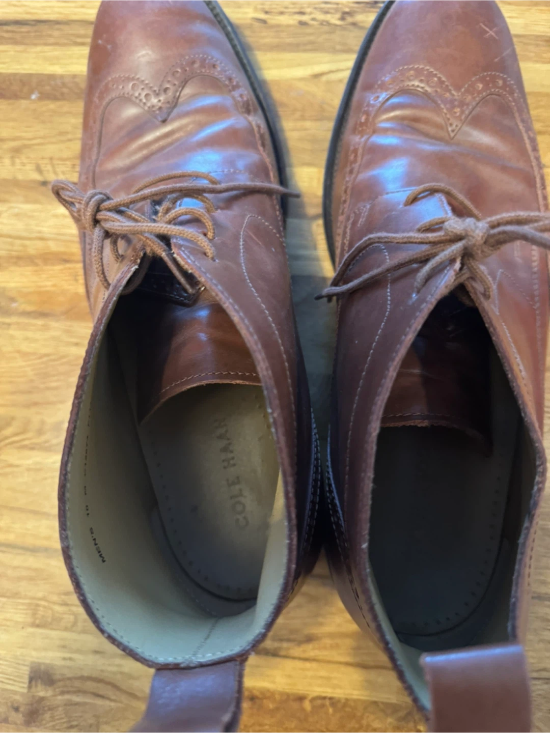 Cole Haan Men's Brown Leather boots size 10 - photo 5