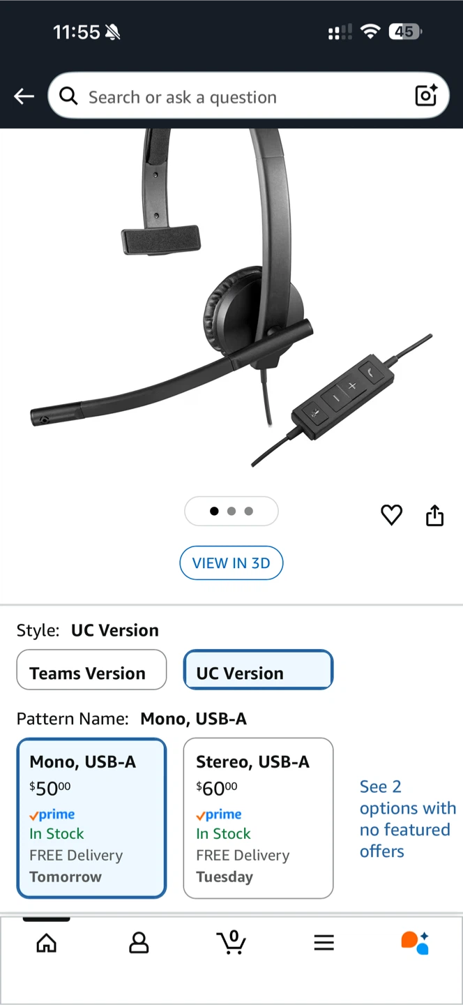 Logitech H570e Mono USB Headset - photo 5