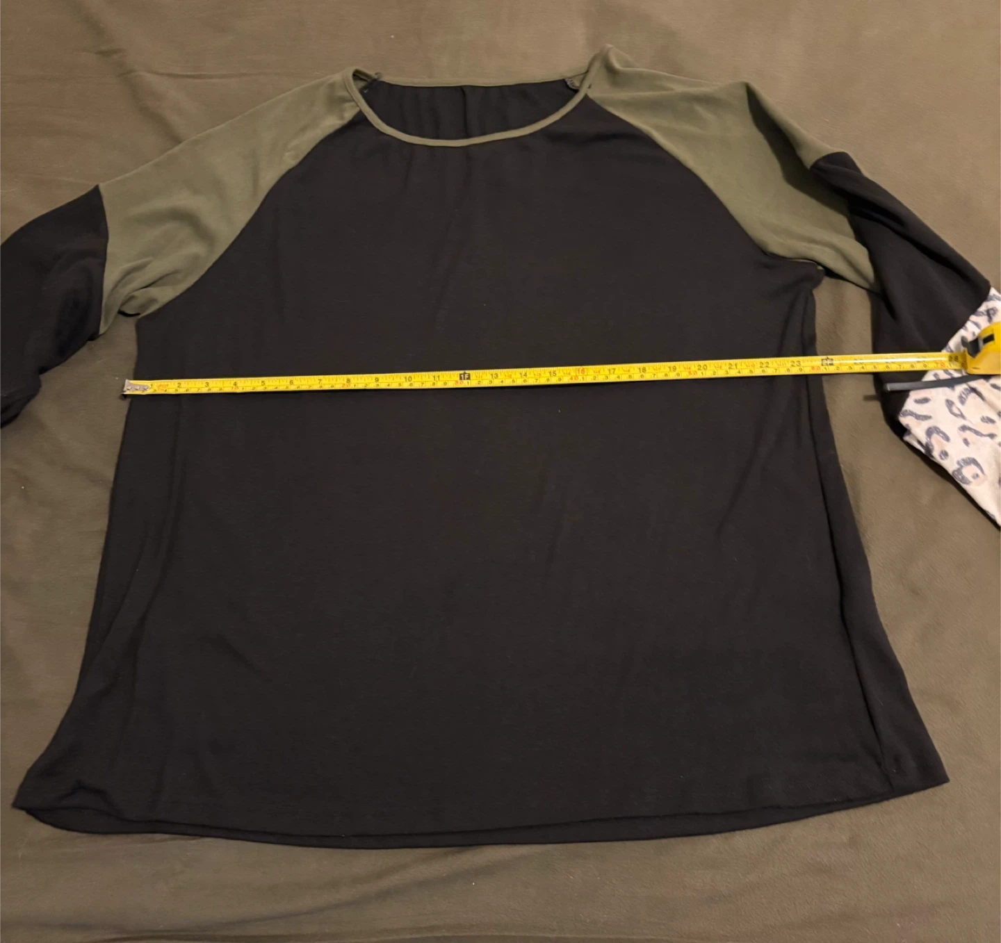 Women's 2XL Black & Khaki Long Sleeve Top - photo 4