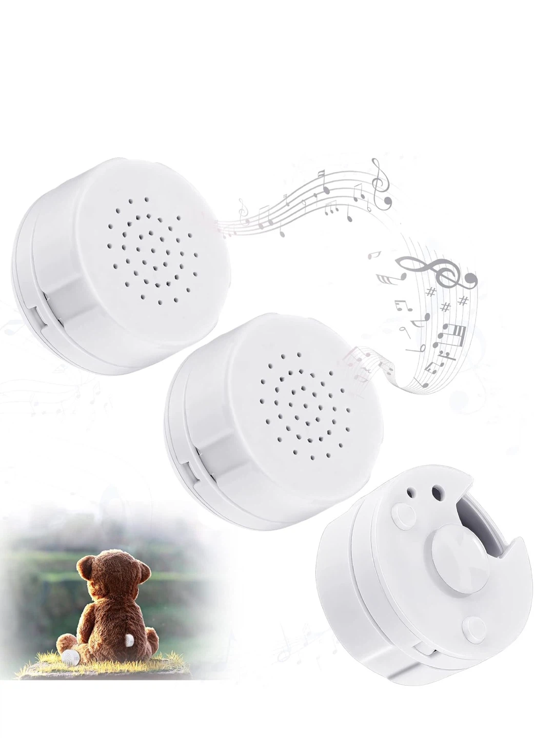 Recordable Sound Voice Boxes for Plush Toys – Pack of 3 (New)