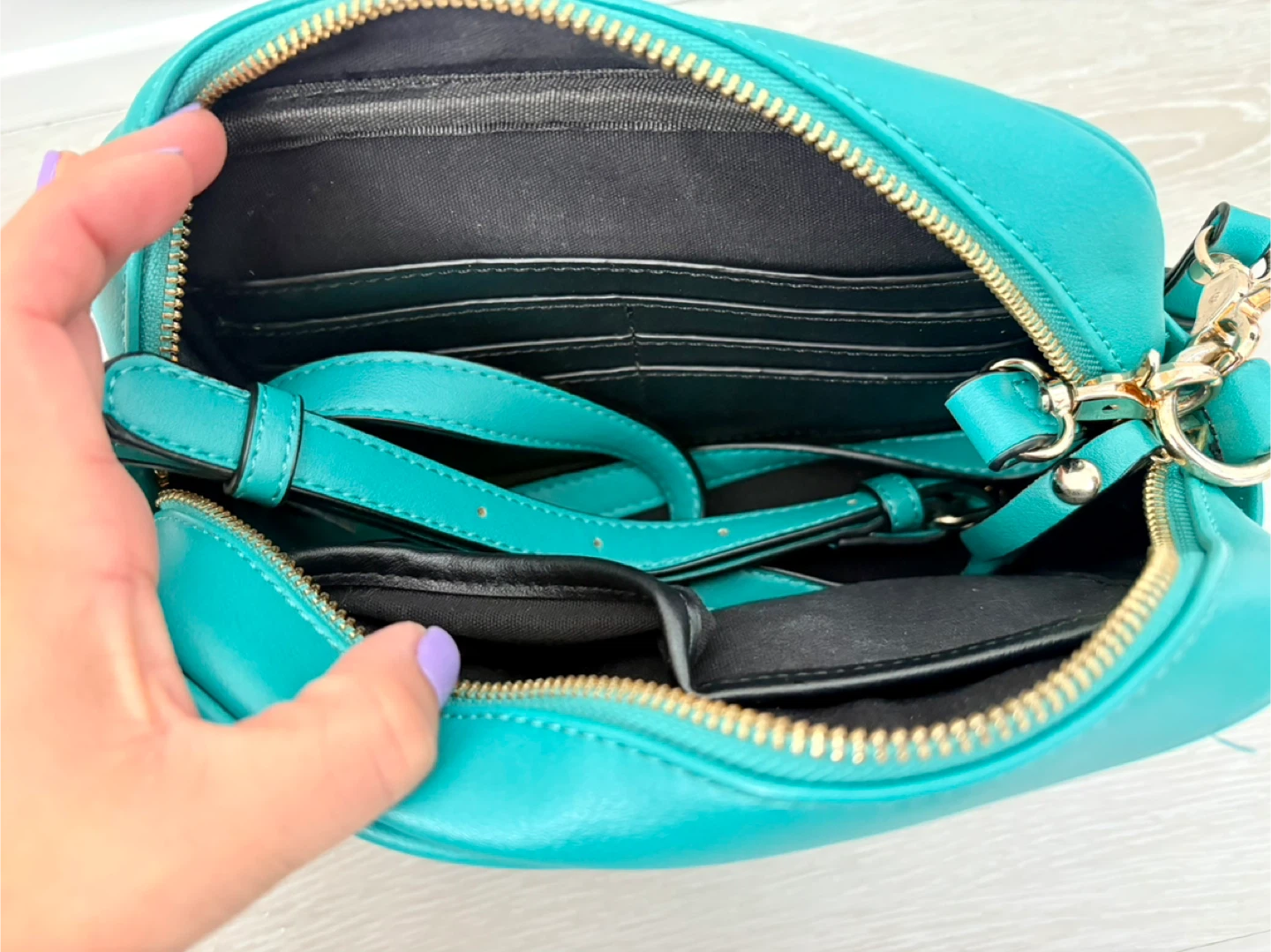 POPPY & PEOINES Teal Crossbody bag - photo 2