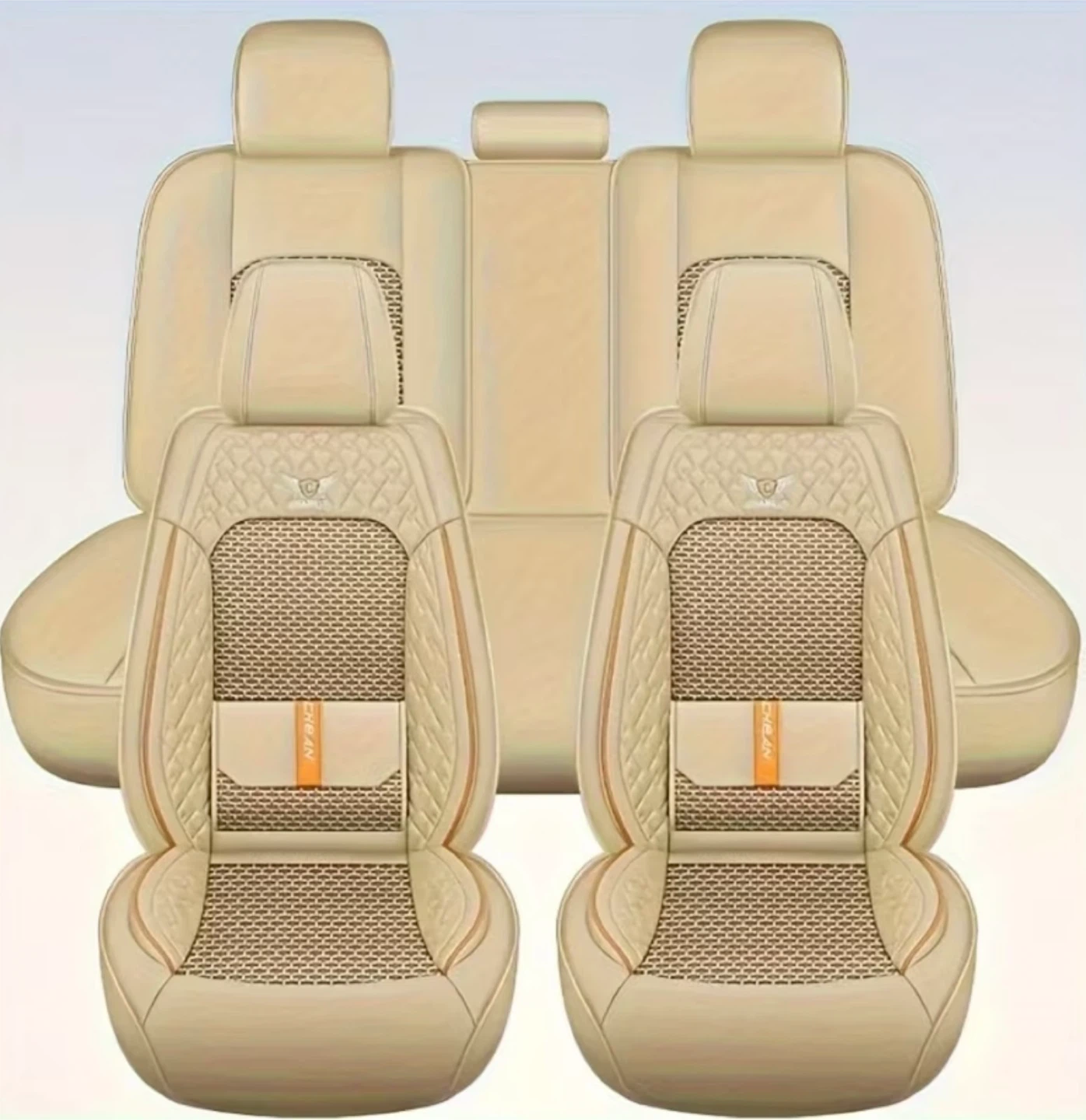 Beige Car Seat Covers Set - photo 2