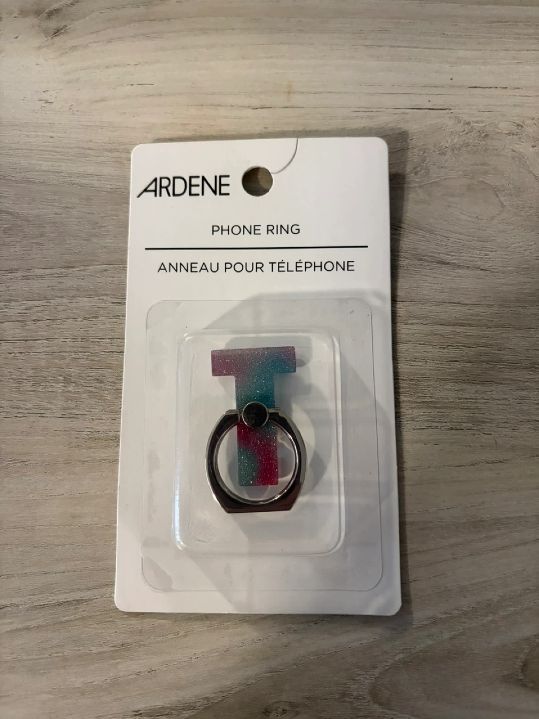 Ardene Phone Ring Holder - Letter T
