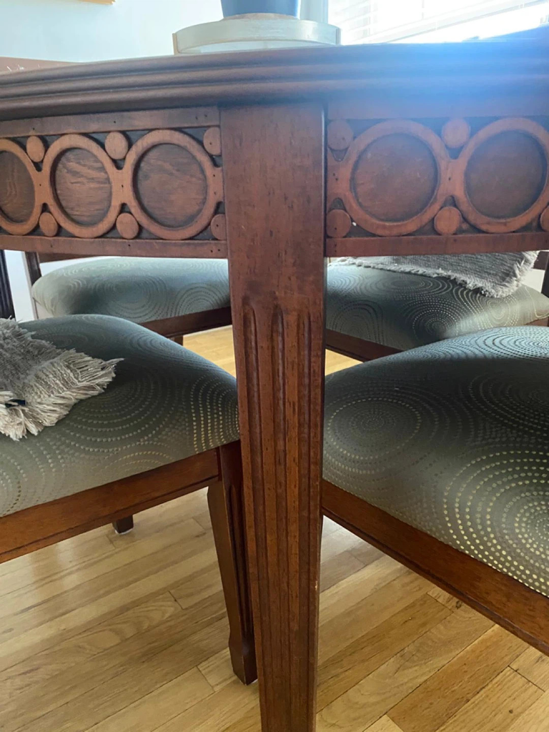 Wooden Dining Table Set with 4 Chairs - photo 3