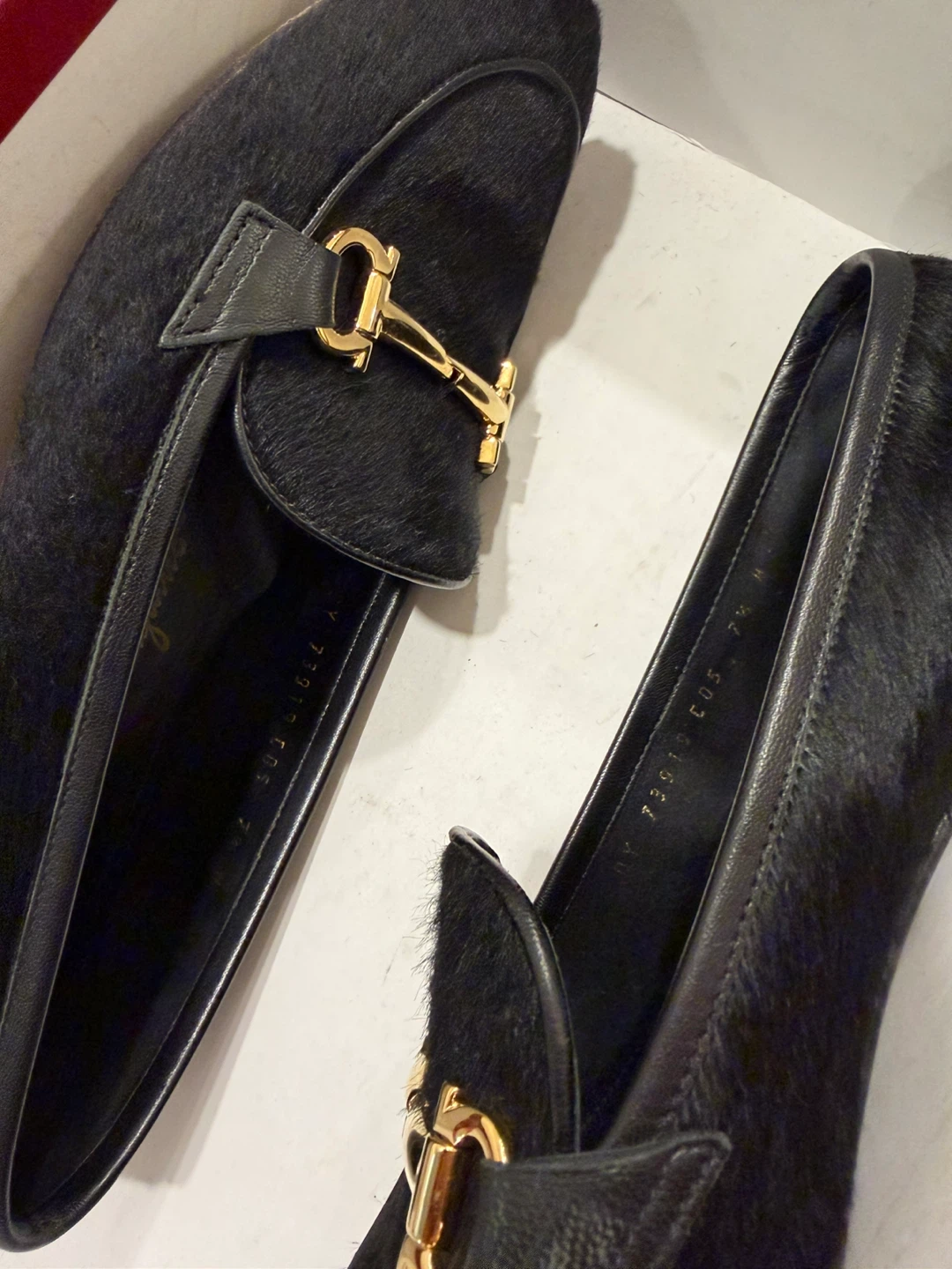 Salvatore Ferragamo Black Horsehair Loafers - photo 3
