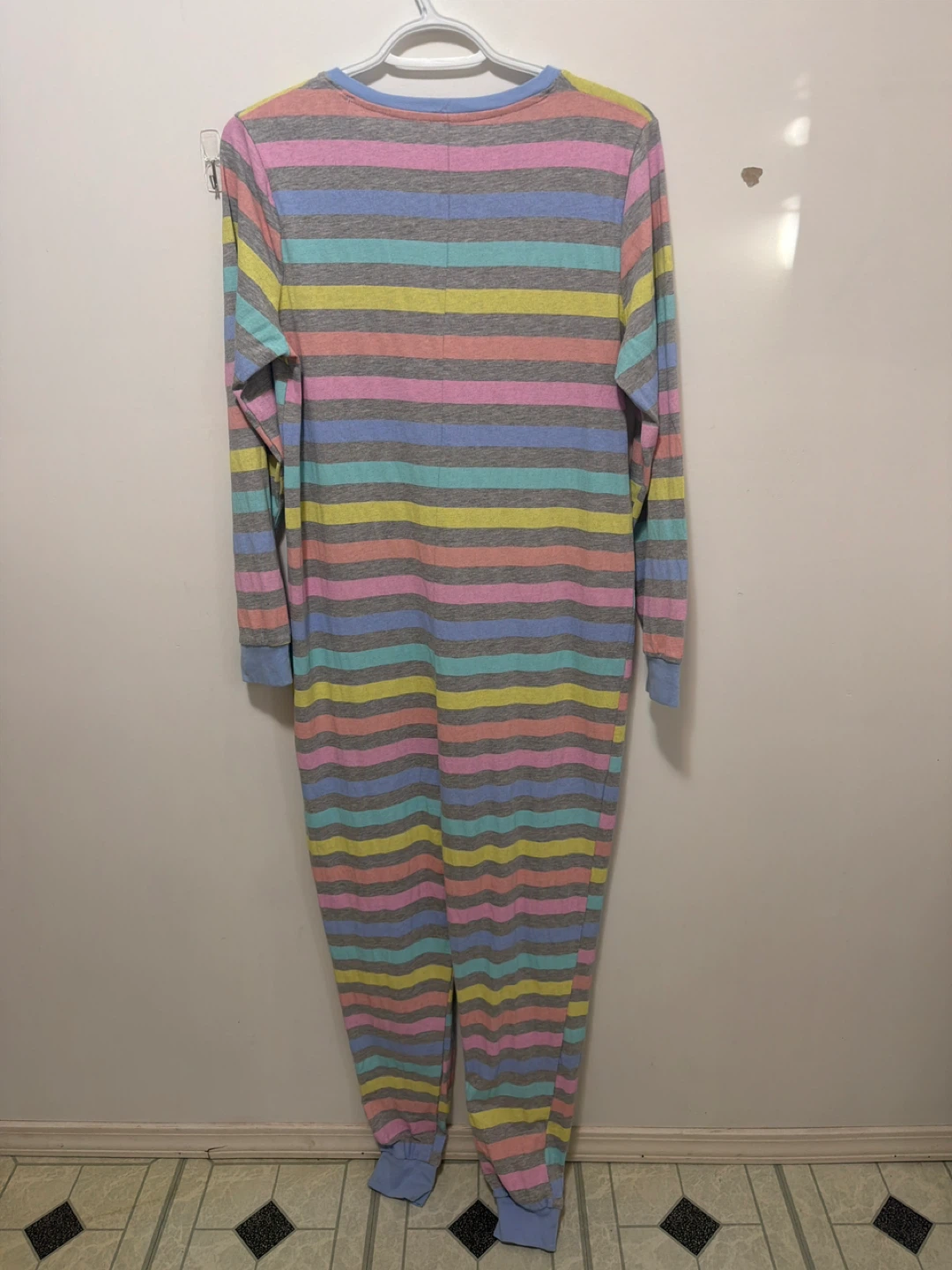 George Women's Striped Pajama Sleepsuit Size M - photo 2