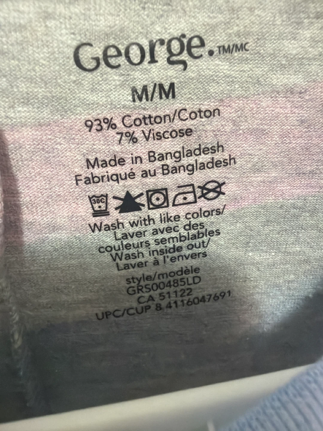 George Women's Striped Pajama Sleepsuit Size M - photo 3