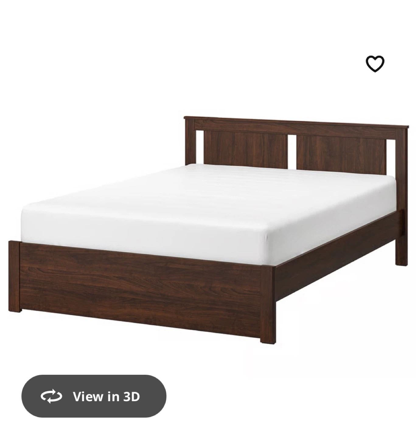 IKEA full size bed with headboard - almost new