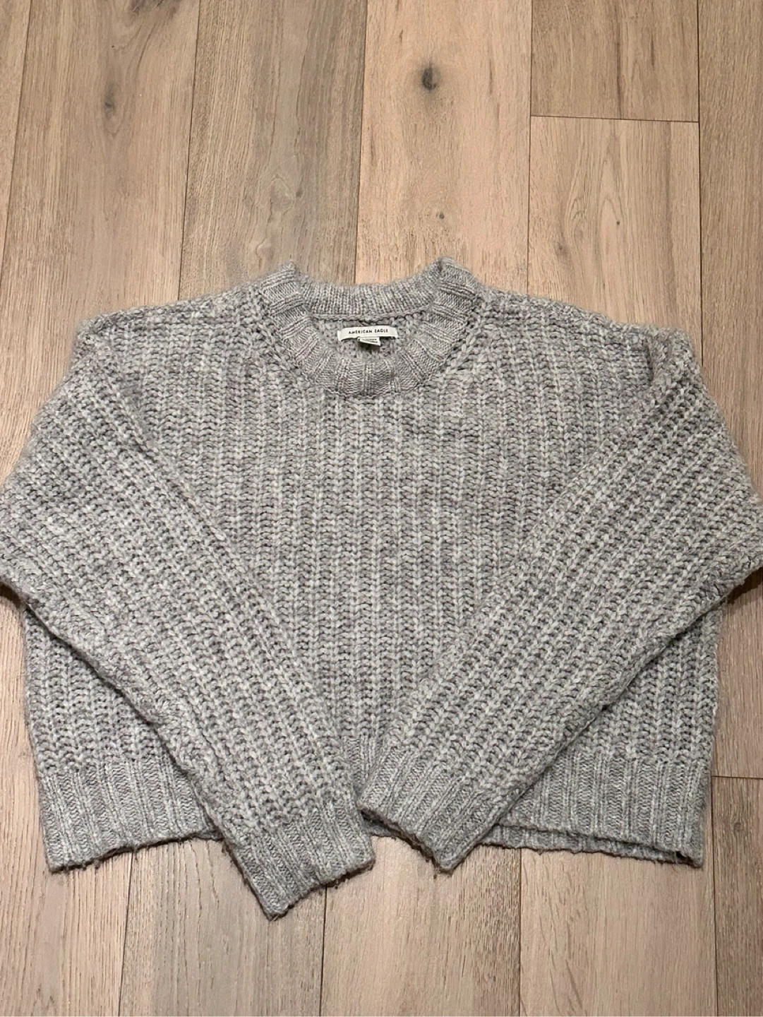 XS American Eagle Grey Knit Sweater
