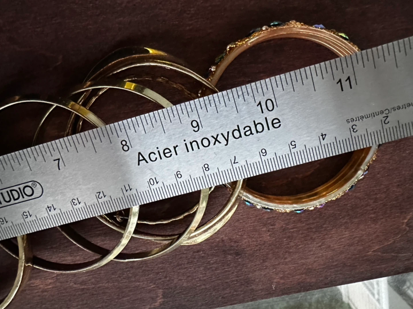 Assorted Gold-Tone Bangles Set - photo 5