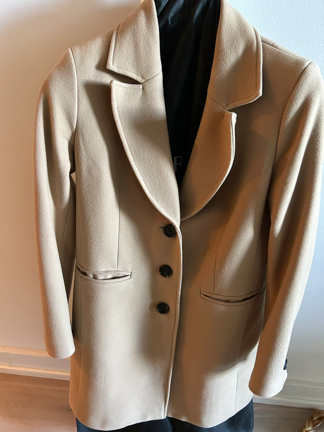 Petite Banana Republic Tan Wool Blend Coat