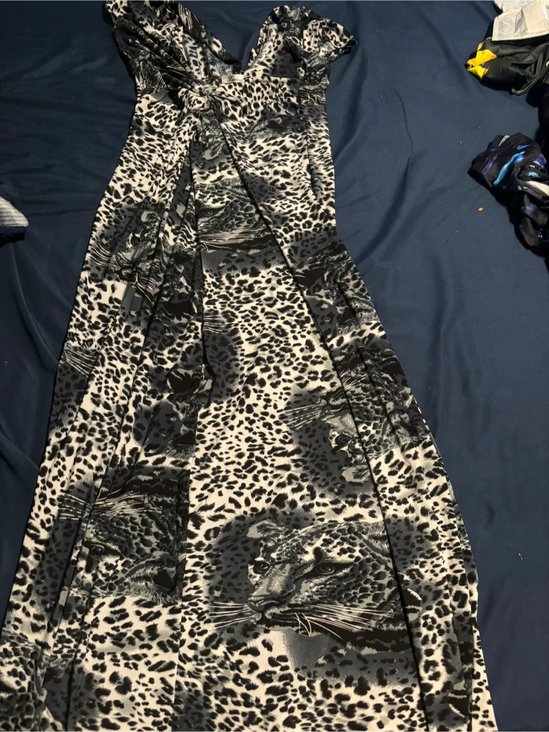 Fashiolian Leopard Print Maxi Dress
