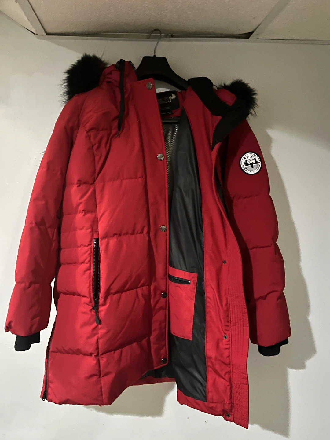 Arctic Expedition Red Puffer Coat