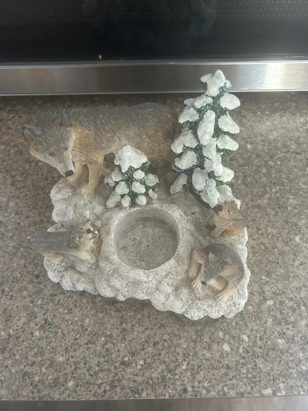 Wolf Family Candle Holder - photo 2