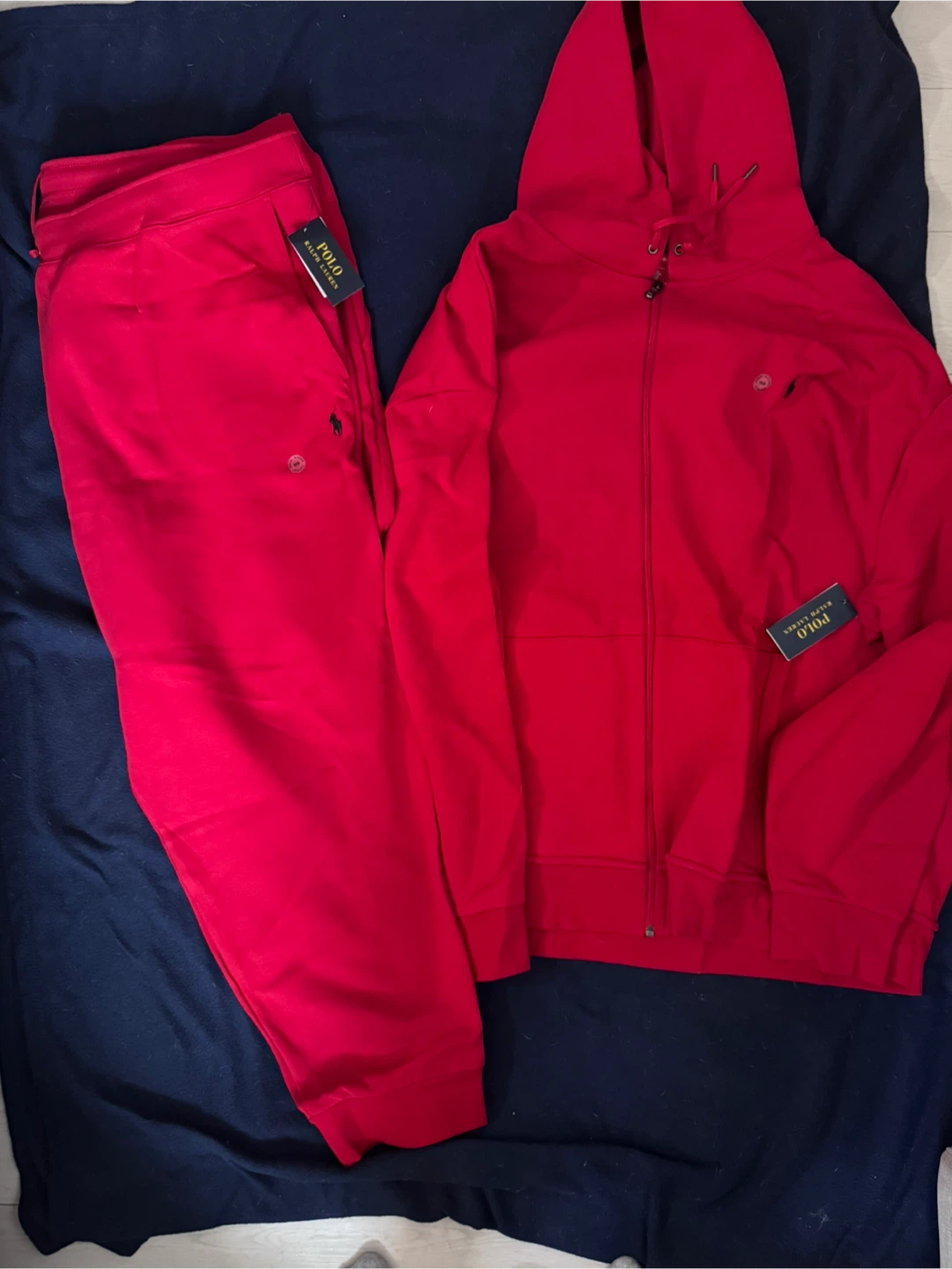 Polo Ralph Lauren Red Hoodie and Sweatpants Set 5XB
