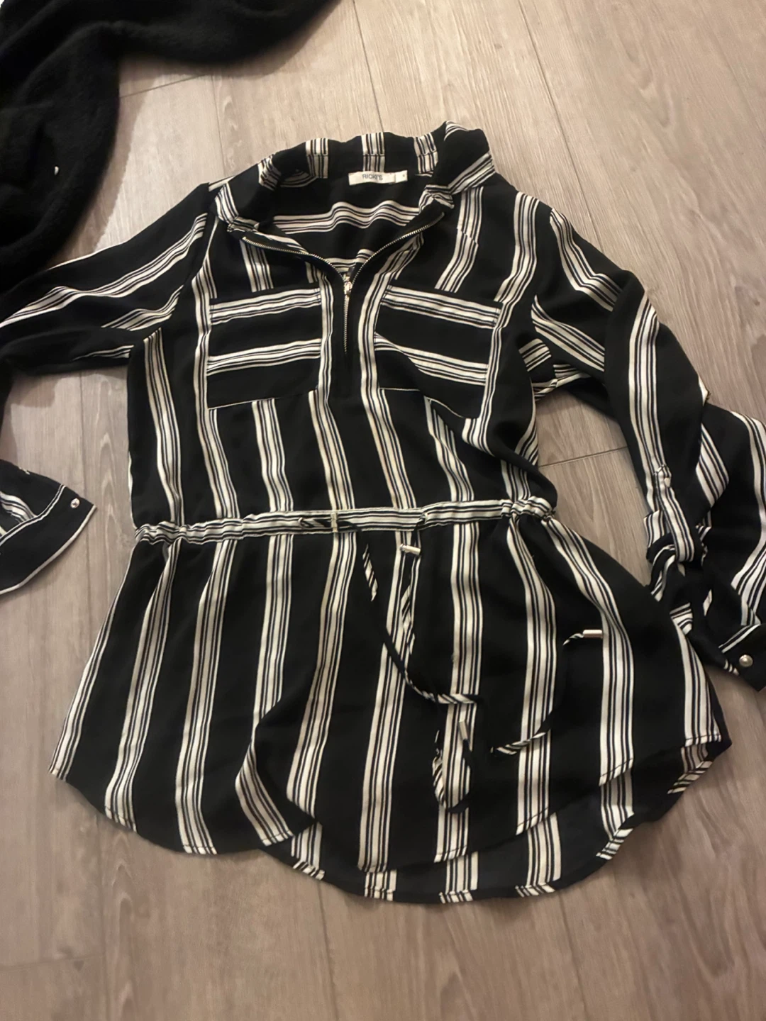 Rick's Striped Black and White Shirt - photo 2