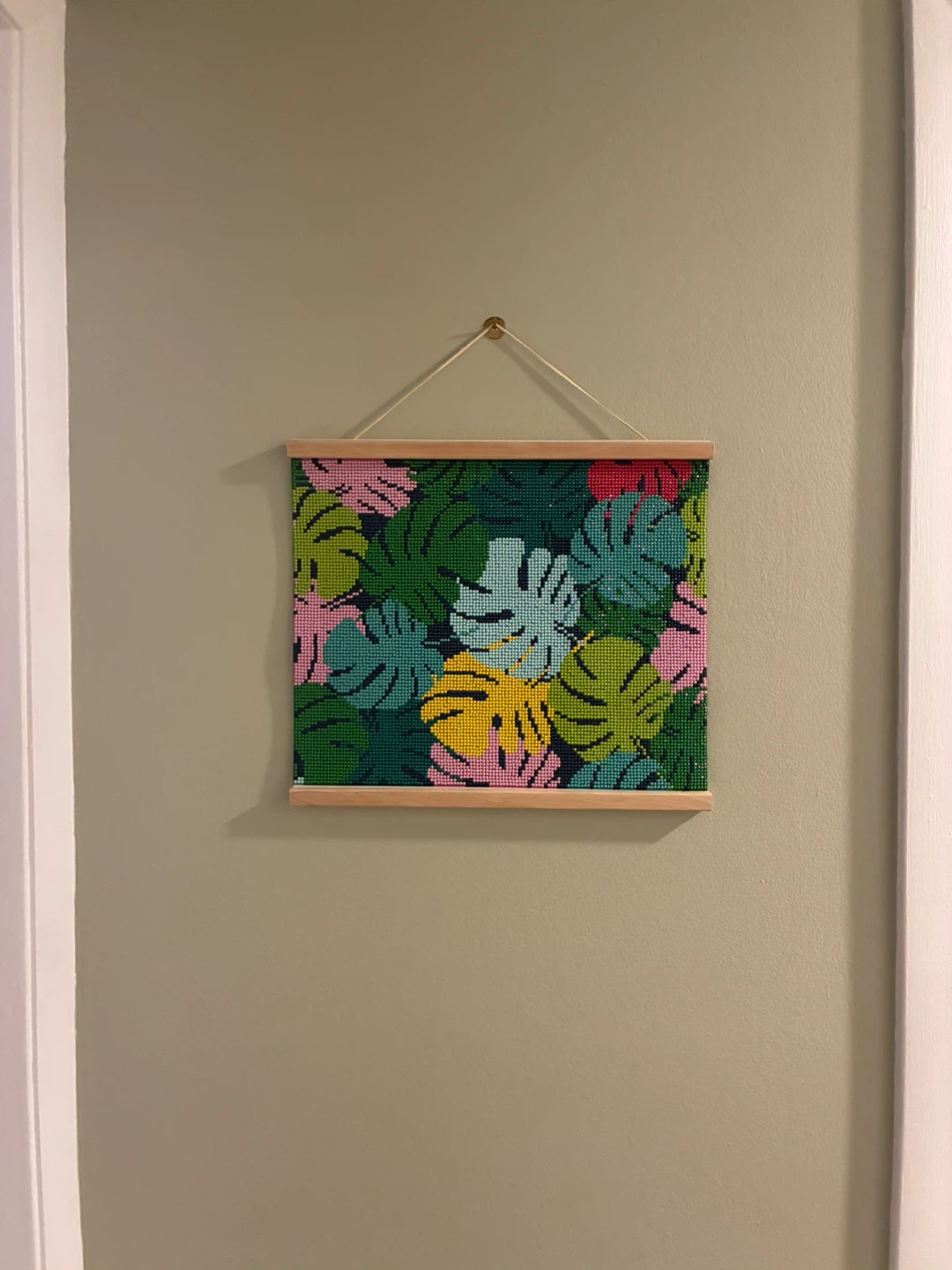 Diamond Art Painting Monstera Leaves Tropical