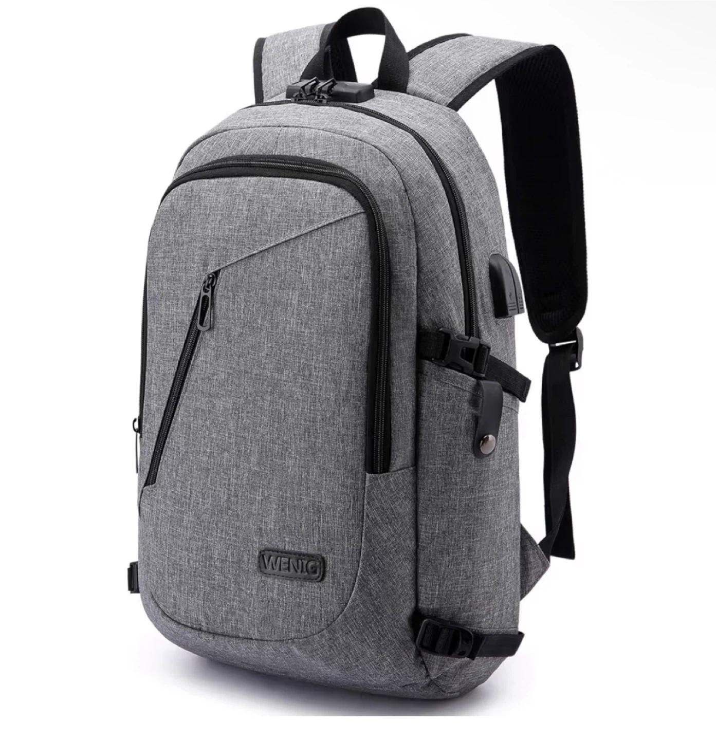 Dkeli Grey Backpack with USB Charging Port - photo 2