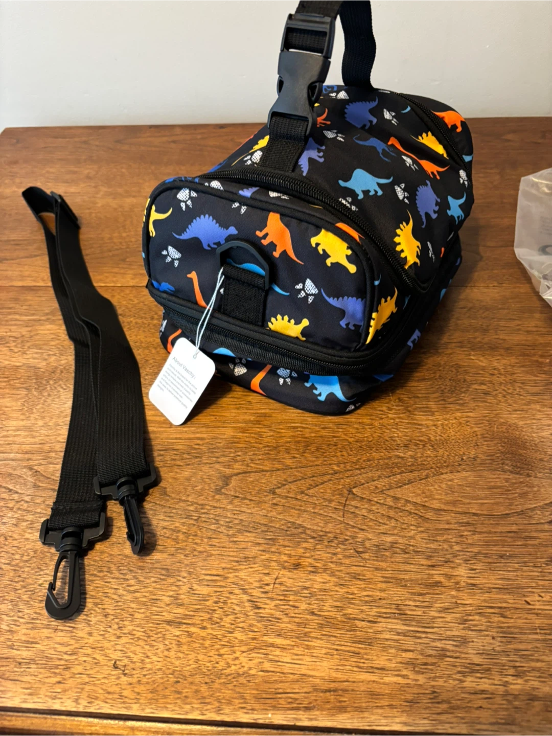Kids Dinosaur Lunch Bag with Strap - photo 3