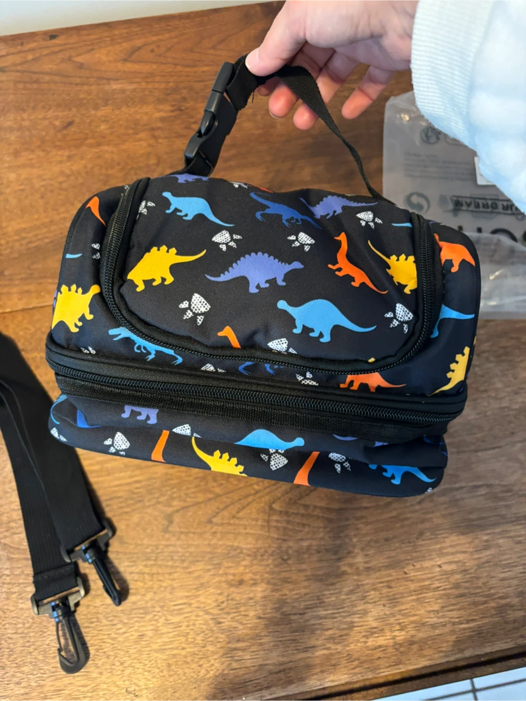 Kids Dinosaur Lunch Bag with Strap - photo 5