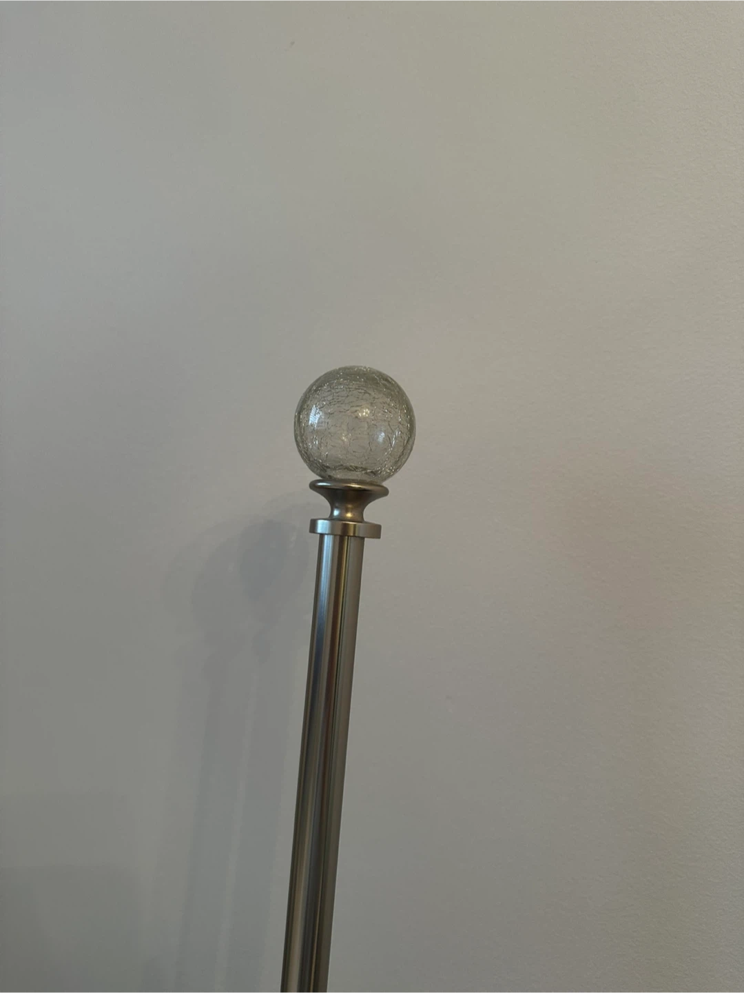 Curtain Rod with Crystal Finials
