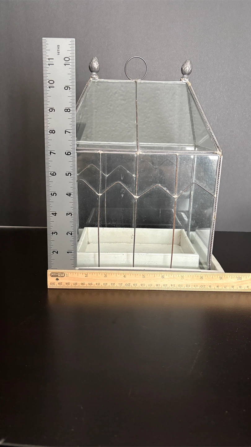 Glass Terrarium with White Tray - photo 5