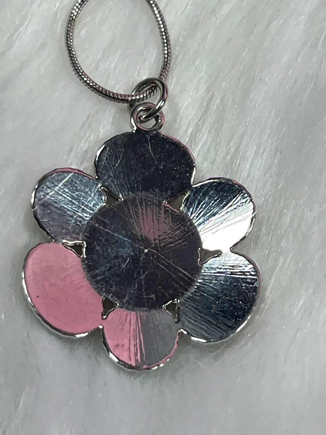 Purple Gem Flower Pendant Necklace - photo 5