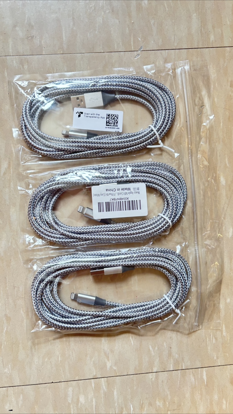 3 Pack Iphone charging Cables