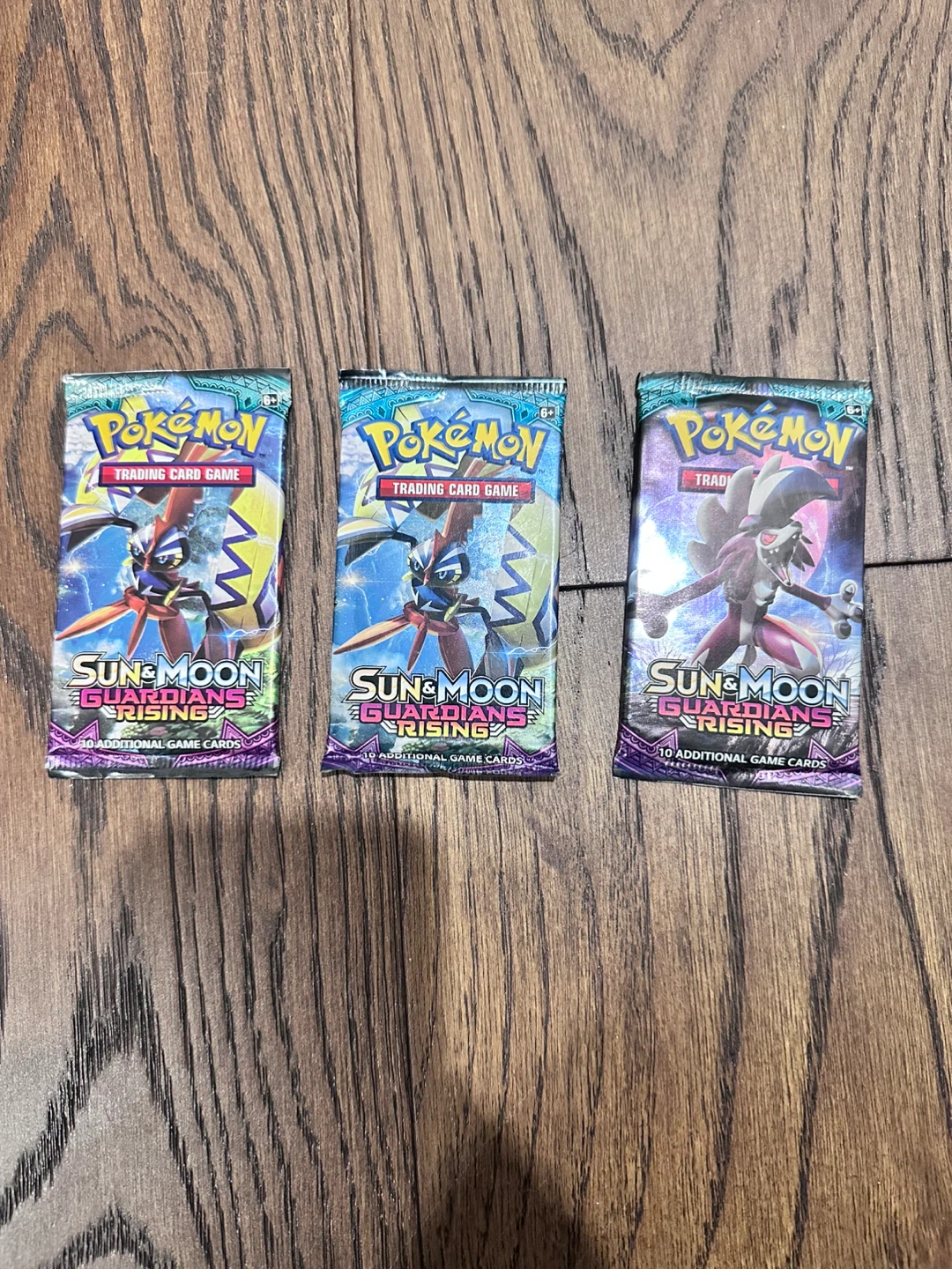 Pokemon Sun & Moon Guardians Rising Booster Packs (3)
