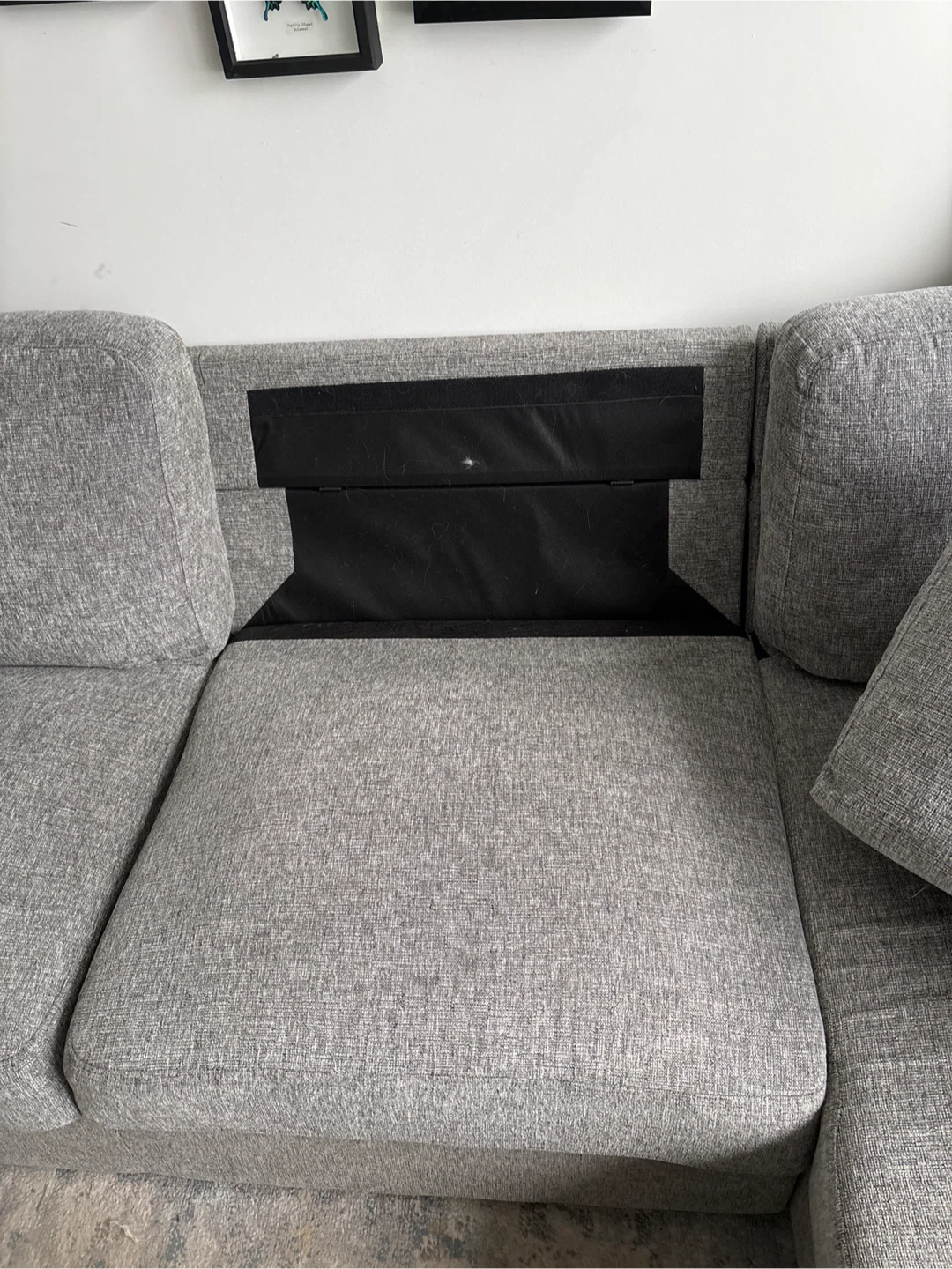 Grey Sectional Sofa with Chaise - photo 4