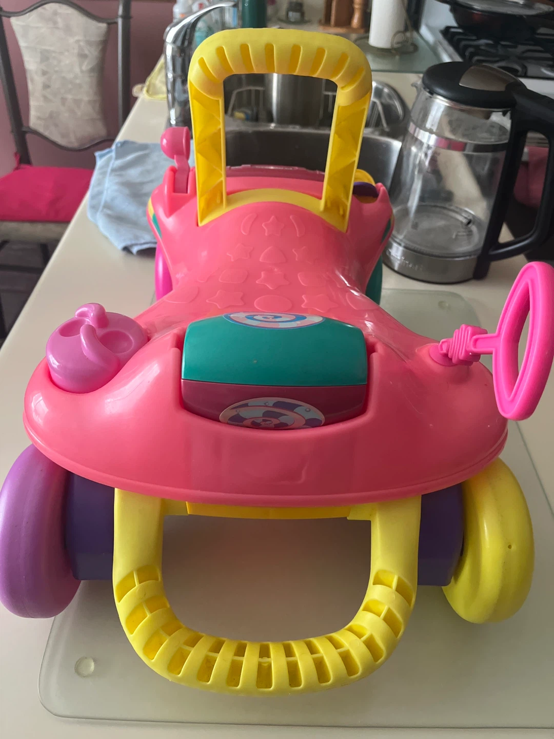 Playskool Pink & Purple Walker with Handle and Wheels - photo 3