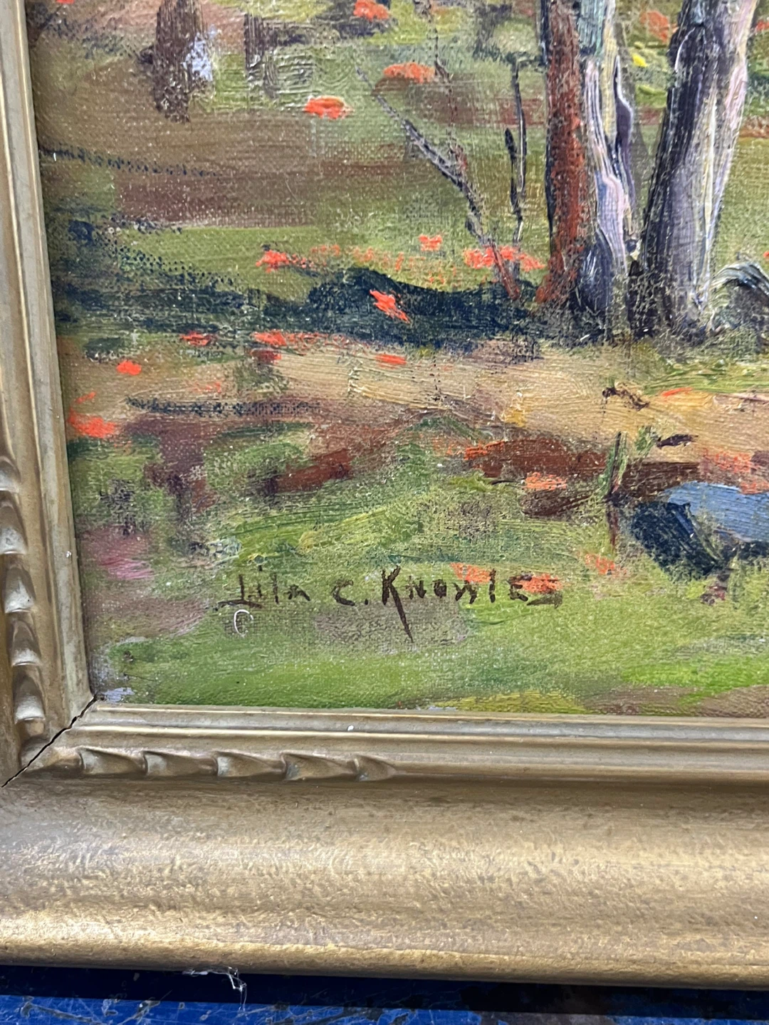 Framed Oil Painting: "The Hunting Season" - photo 2