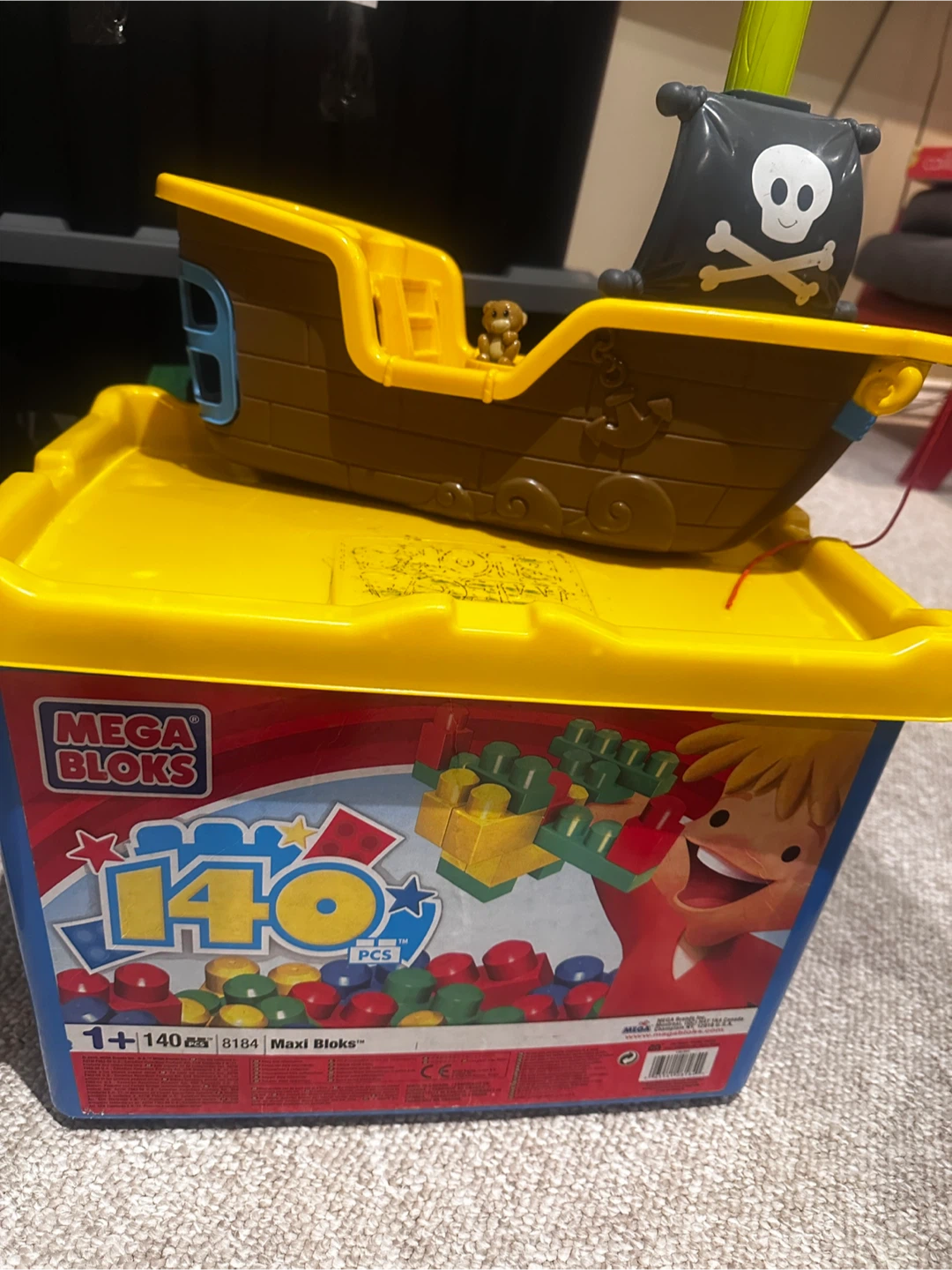 Mega Bloks 140 Piece Building Set with Pirate Ship - photo 2