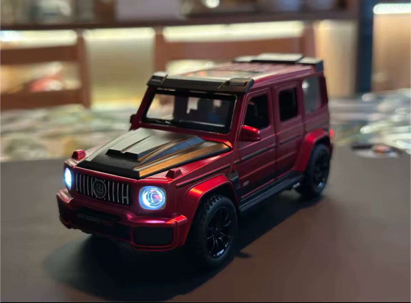 Red Mercedes G-Wagon Brabus Model Car Toy