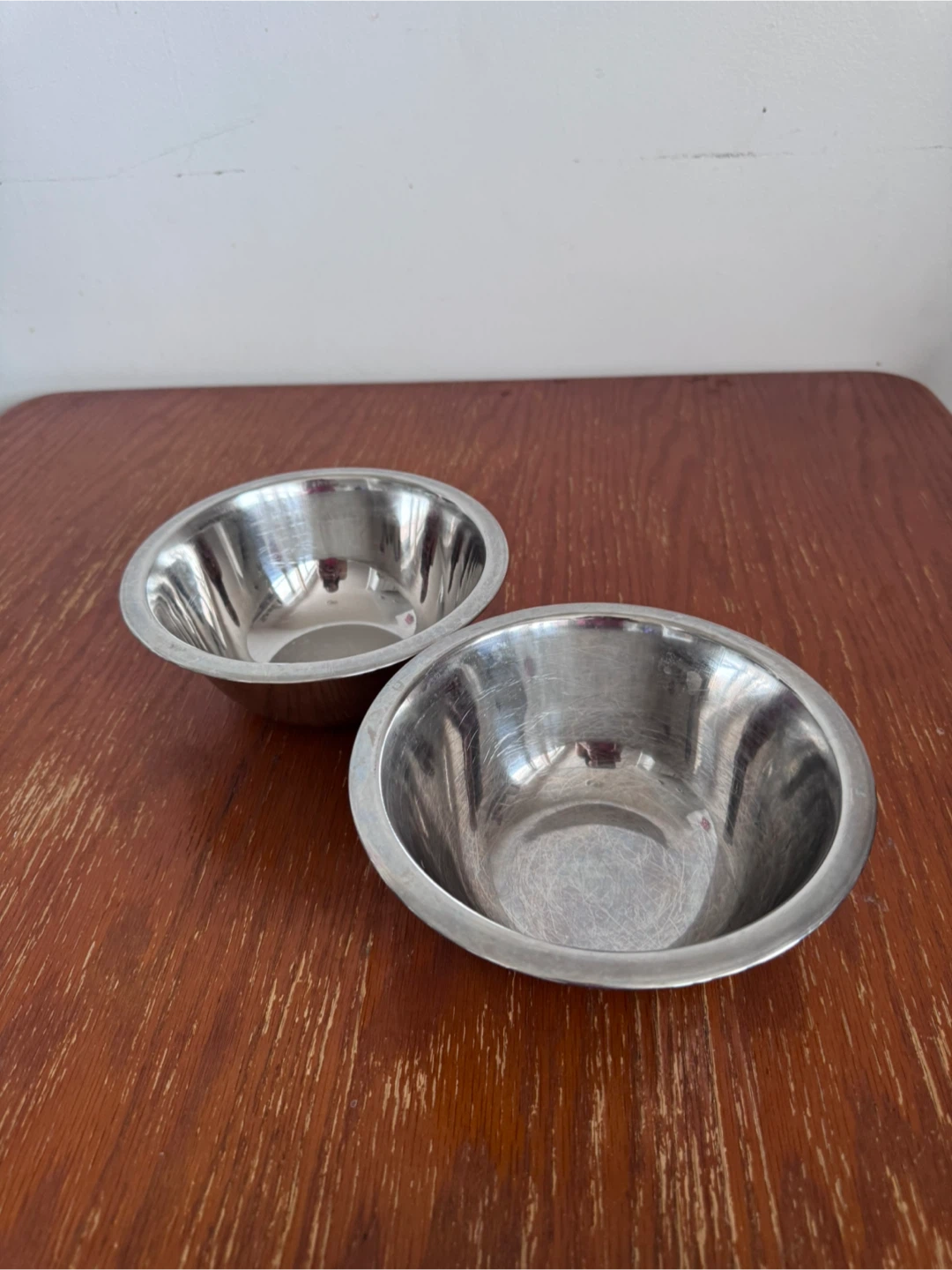 Set of 2 Stainless Steel Mixing Bowls